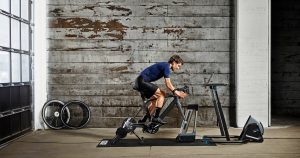 How to Make a Bike Trainer Quieter? A cyclist in a full Wahoo setup (KICKR, Headwind, CLIMB, etc.)