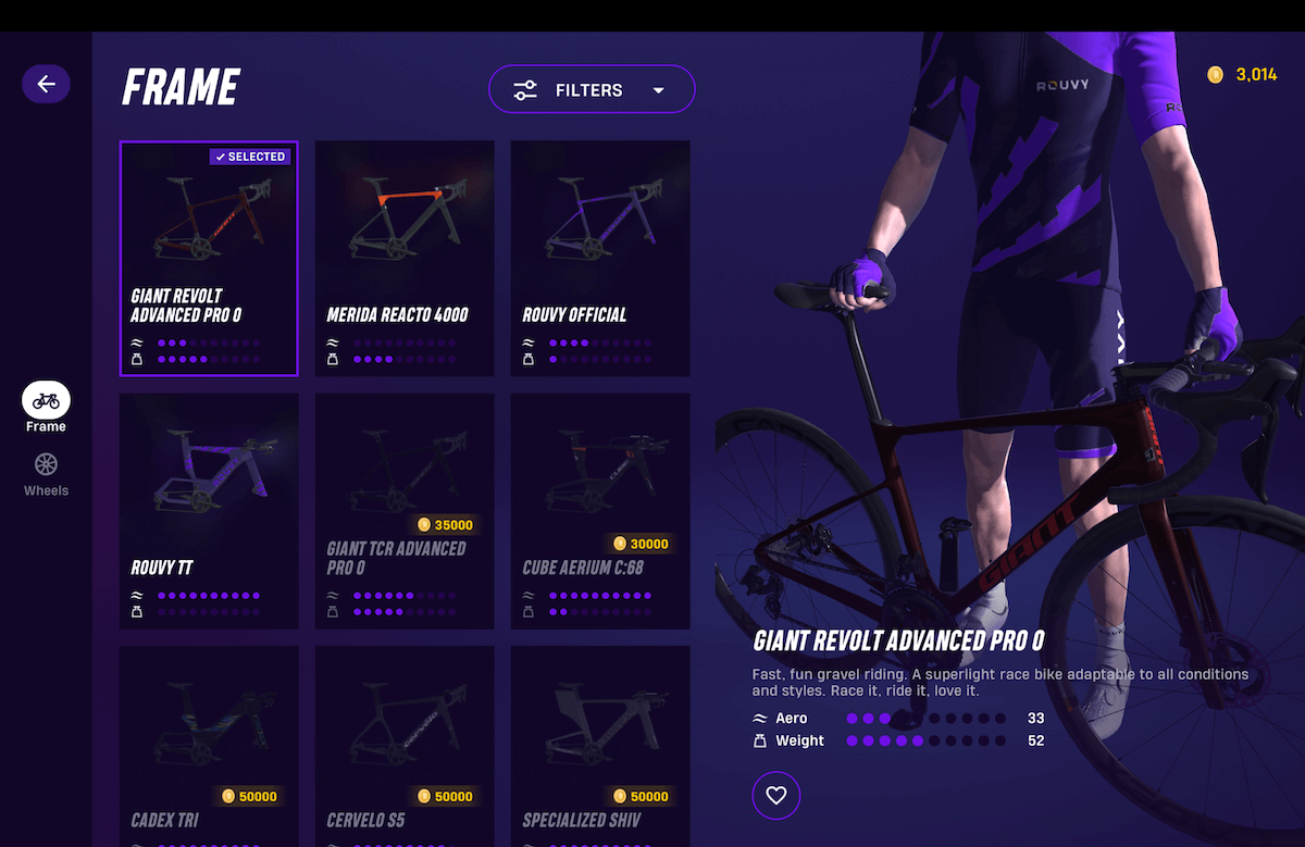 Screenshot from ROUVY Garage - frames.