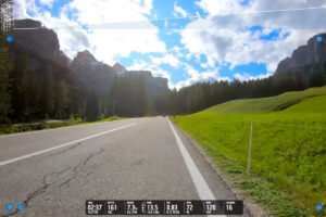 FulGaz review: Screenshot from the FulGaz app (from Corvara to Passo Gardena).