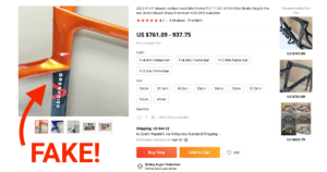 Is it ok to buy counterfeit Chinese bicycle products?