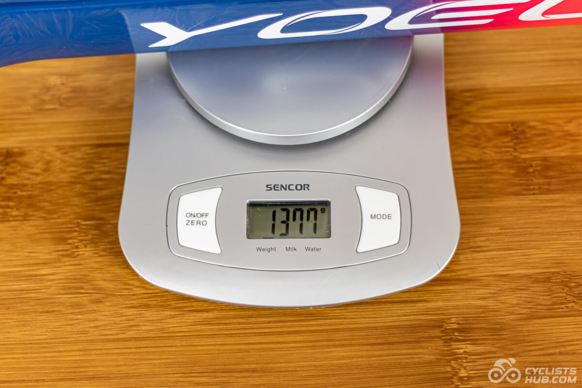 YOELEO R12 2022 XL frame weight 1377g.