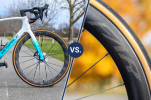 Winspace vs. Farsports: Winspace wheels with logo on the left side and the Farsports logo and wheels on the right side