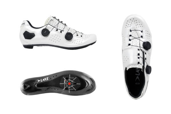 Lake CX333 shoe (top side, and bottom view) on a white background.