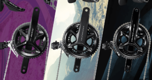 Shimano 105 vs. Ultegra vs. Dura-Ace - every groupset takes one third of the screen.
