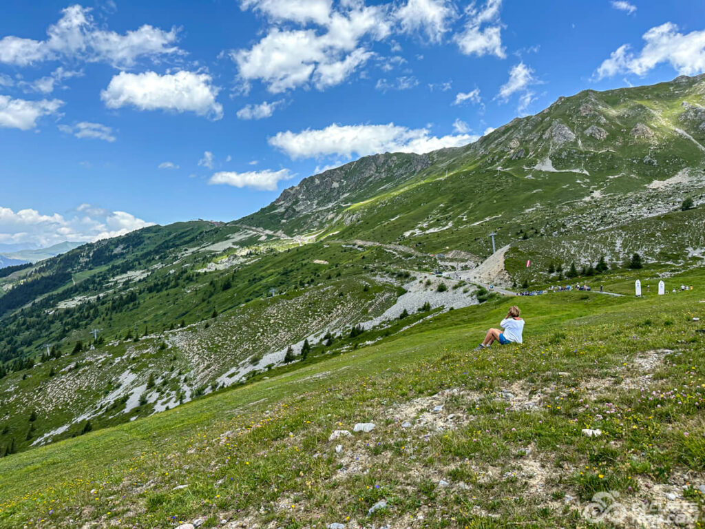 The last 1-2 km of the Col de la Loze climb.