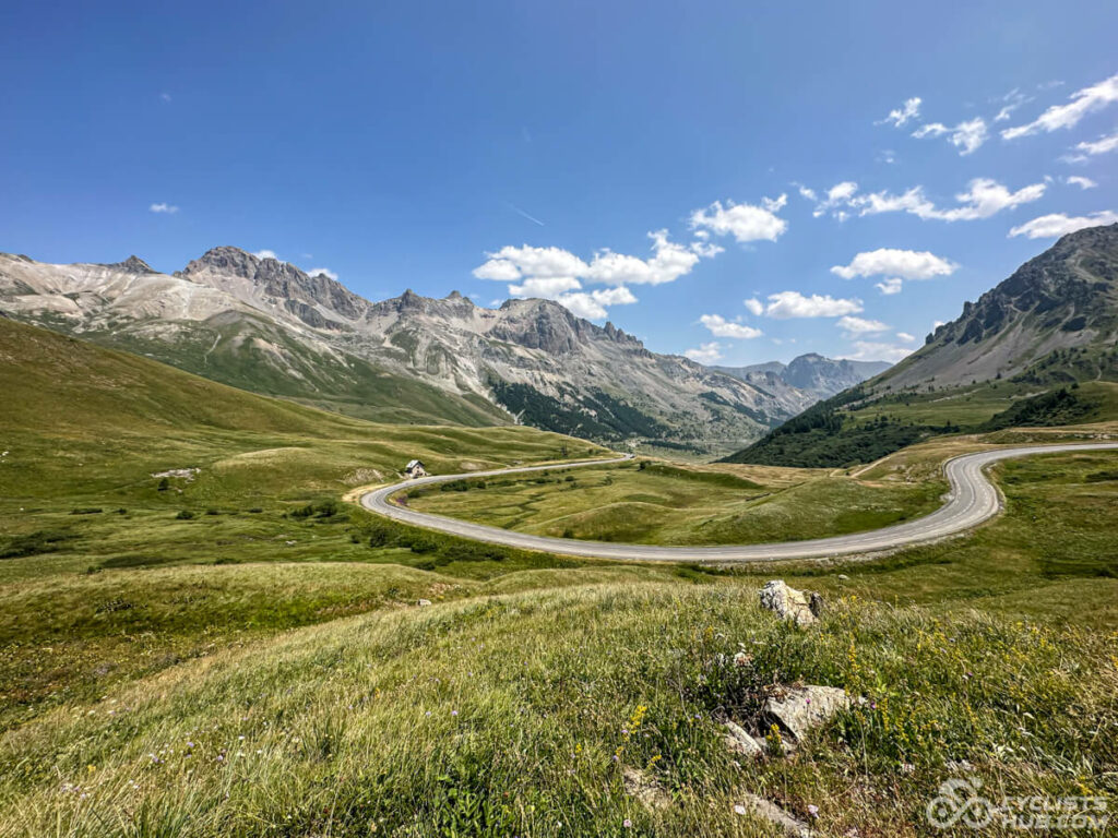 Twisty Col du Galibier road.
