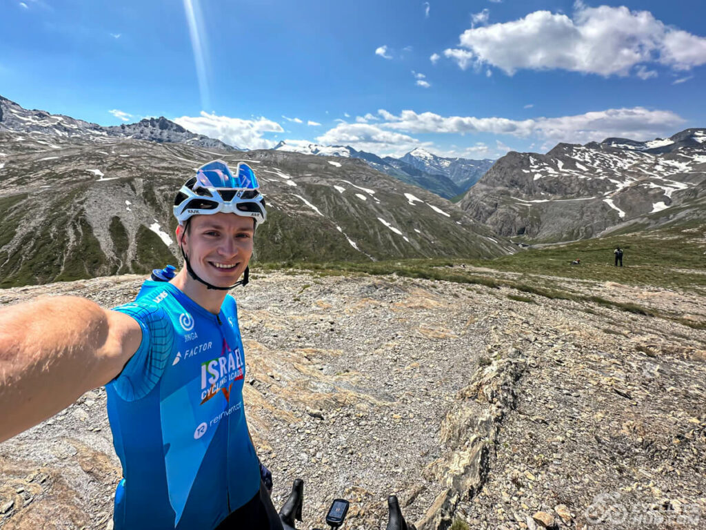 Me at the top of the Col de l'Iseran.