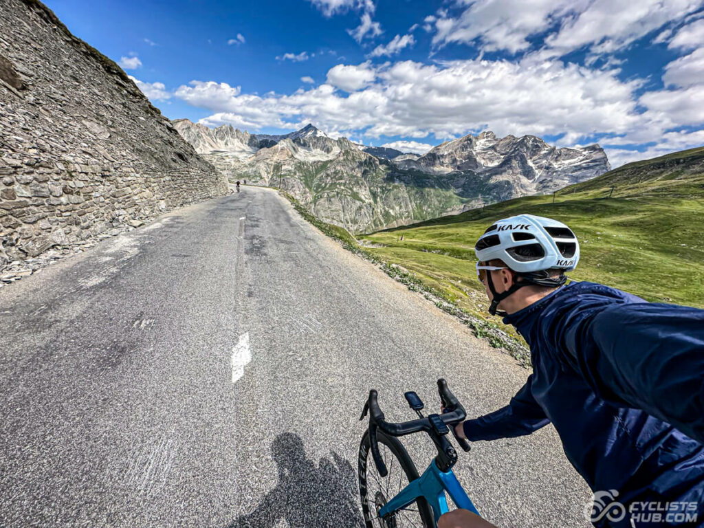 Me descending the Col de l'Iseran.