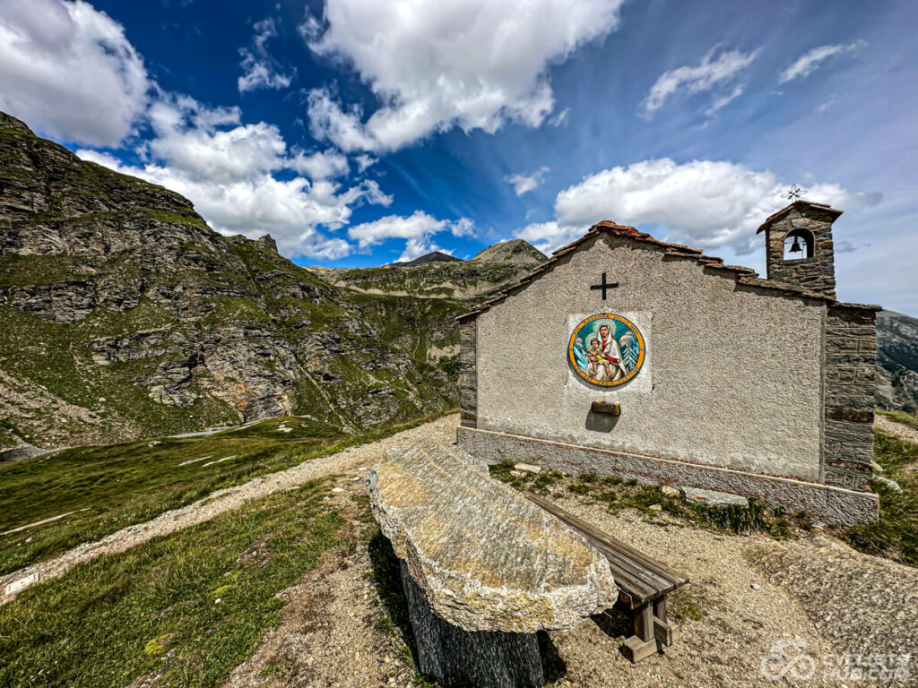 Church at the Colle del Nivolet.
