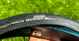 Benefits and disadvantages of tubeless tires: Me showing a rim with a tubeless tire.