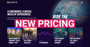 ROUVY home page screenshot with custom text - new pricing.