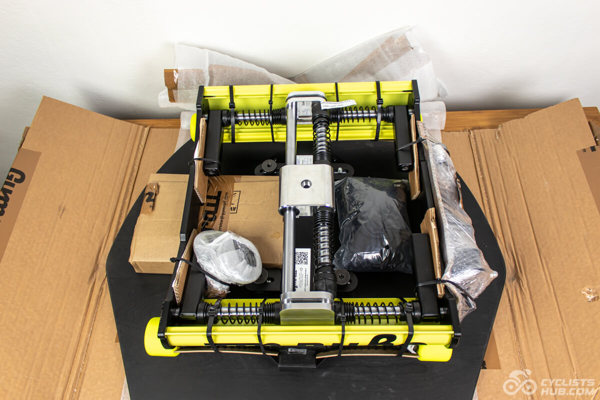 An unboxed Gymrail Momentum X1 (top view).