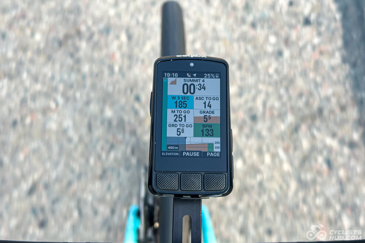 Wahoo ELEMNT BOLT v3 Free Summit 3 (Free Summit data page).