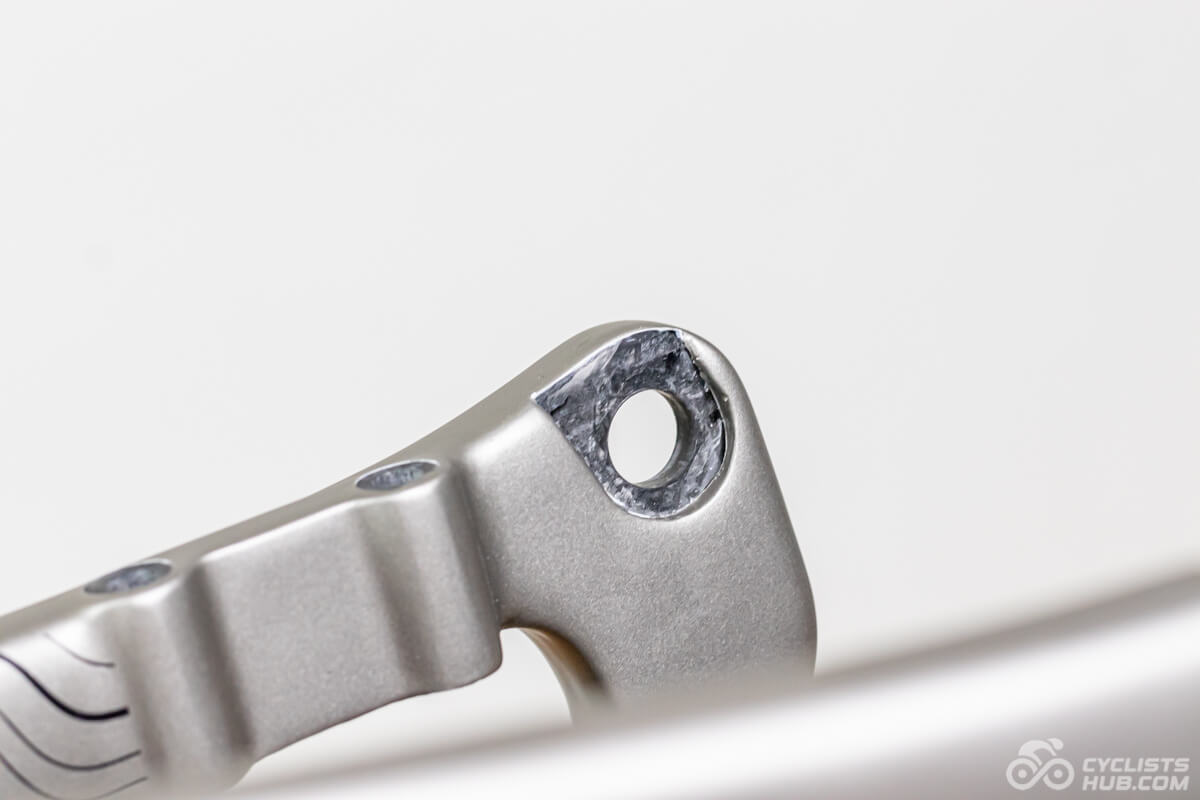 YOELEO G21 Altera rear chainstays axle endings detail.