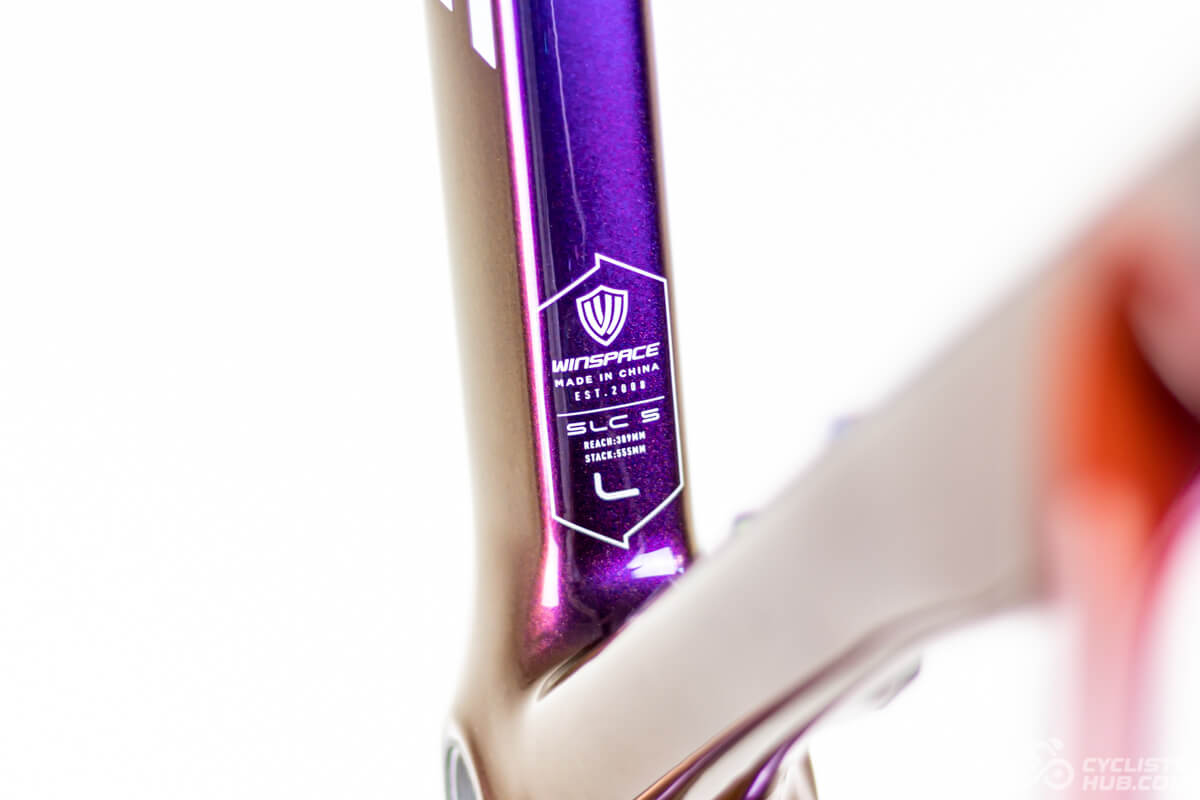 Winspace SLC5 brand and size label.