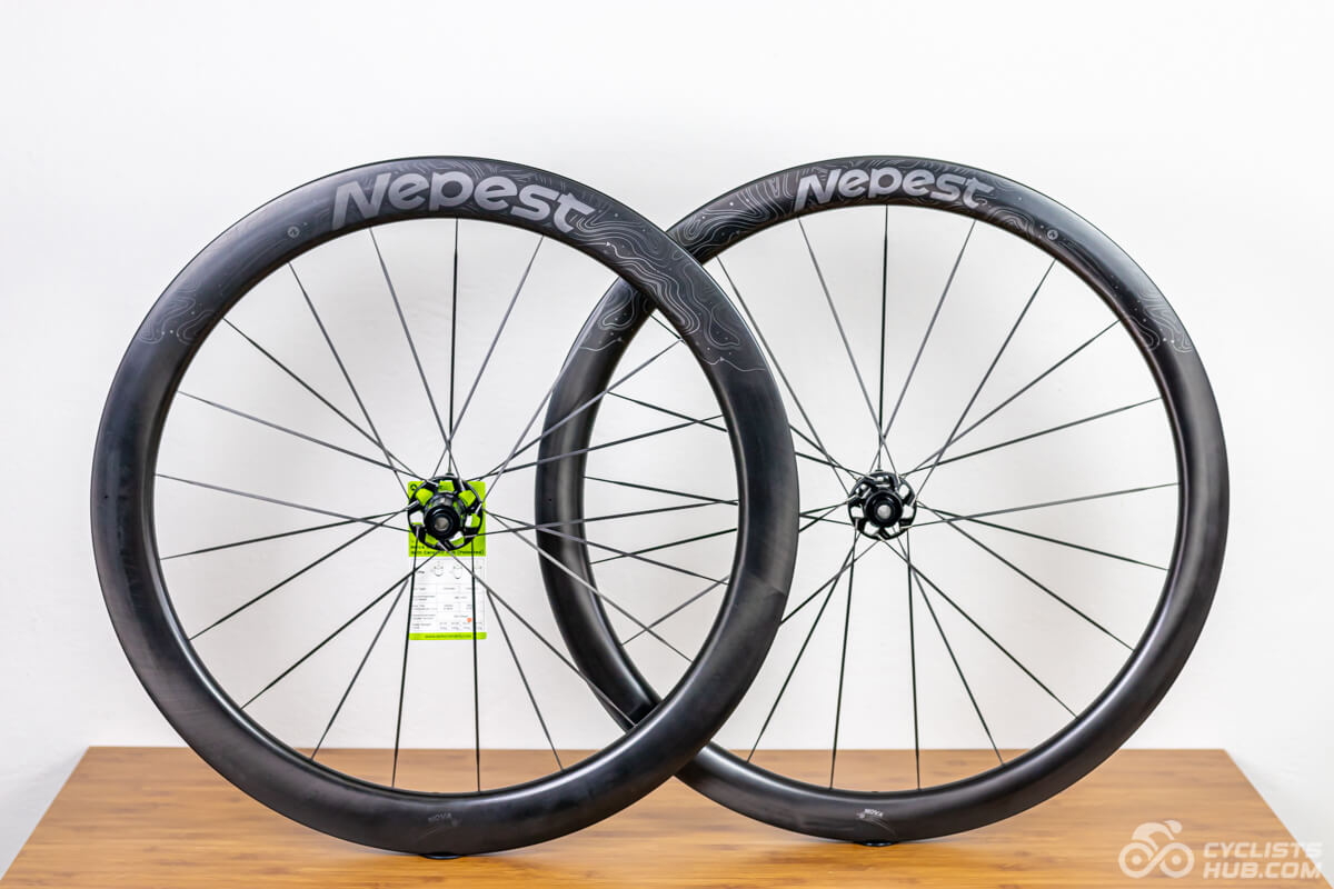 Nepest NOVA X (45/55mm) wheels on a wooden table.