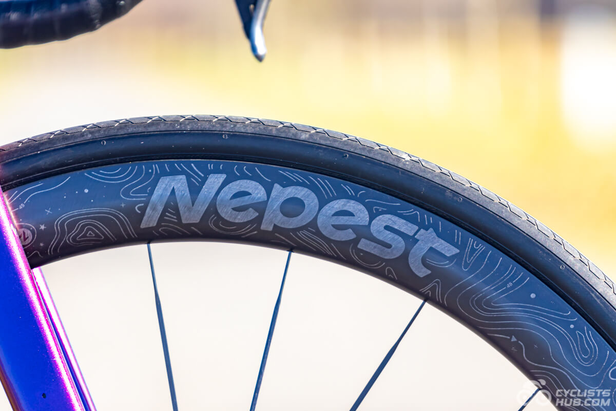 Nepest NOVA big logo detail.