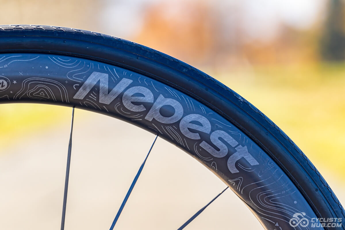 Nepest NOVA big logo detail.