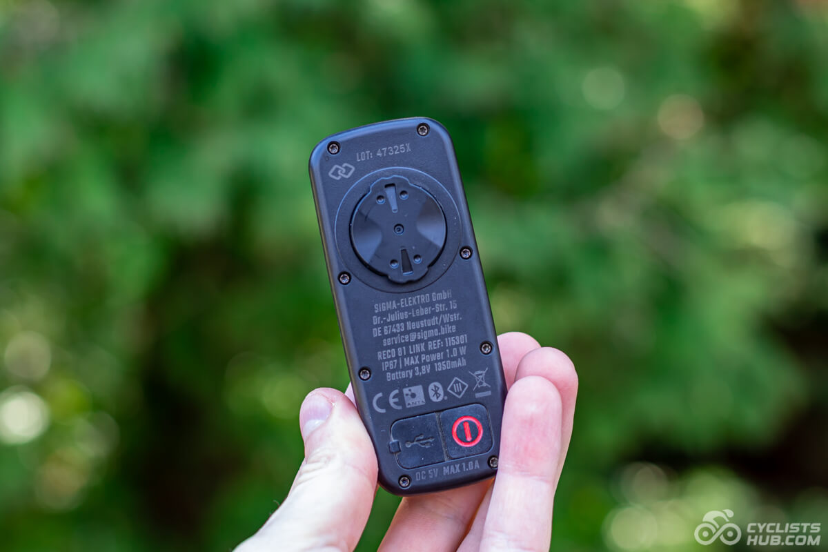 Sigma RECO 81 rear side.