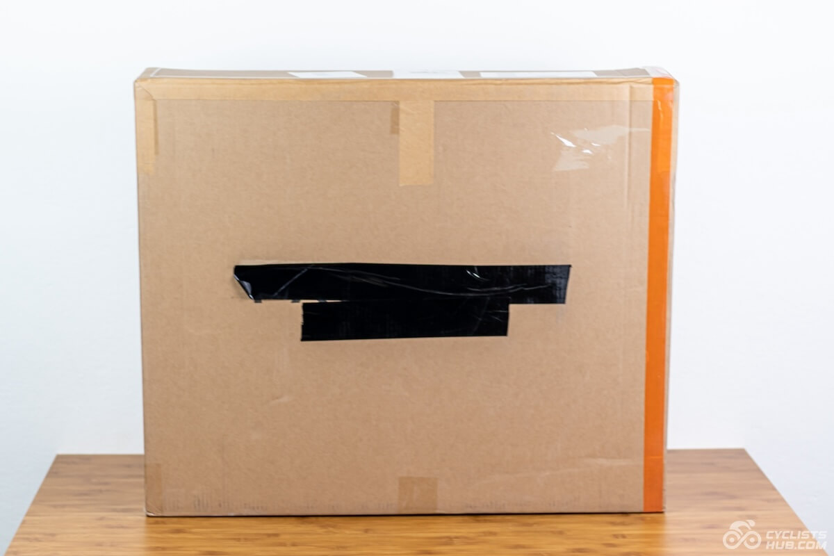 Brown Particle GCX45 box on a wooden table.