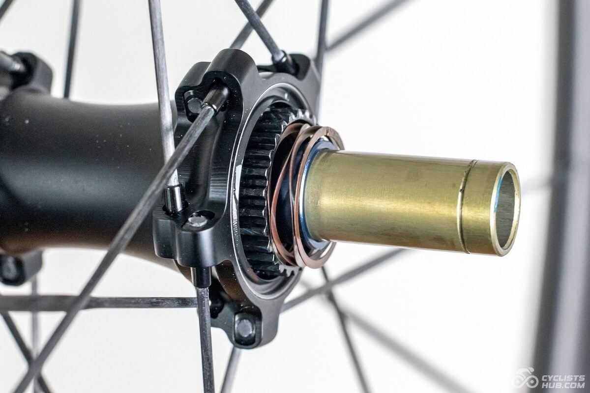 Particle GCX45 rear hub ratchet and spring.