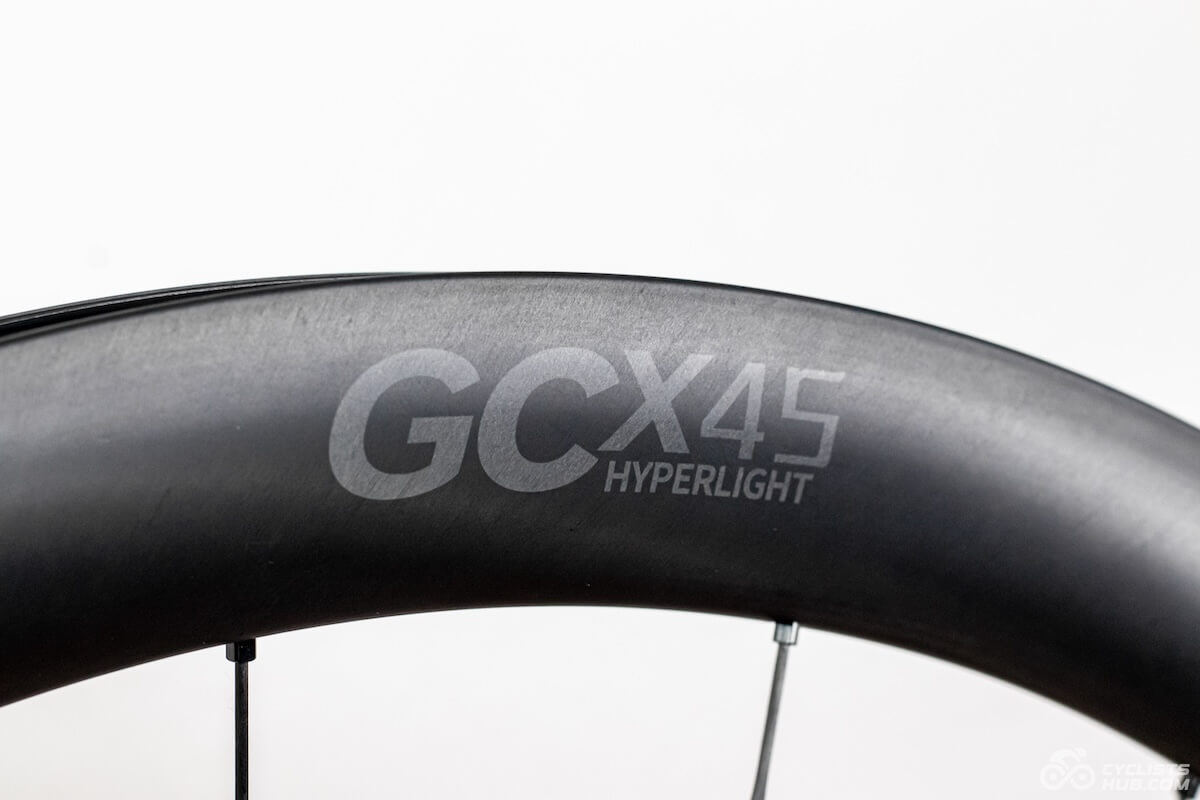 Particle GCX45 small logo detail.