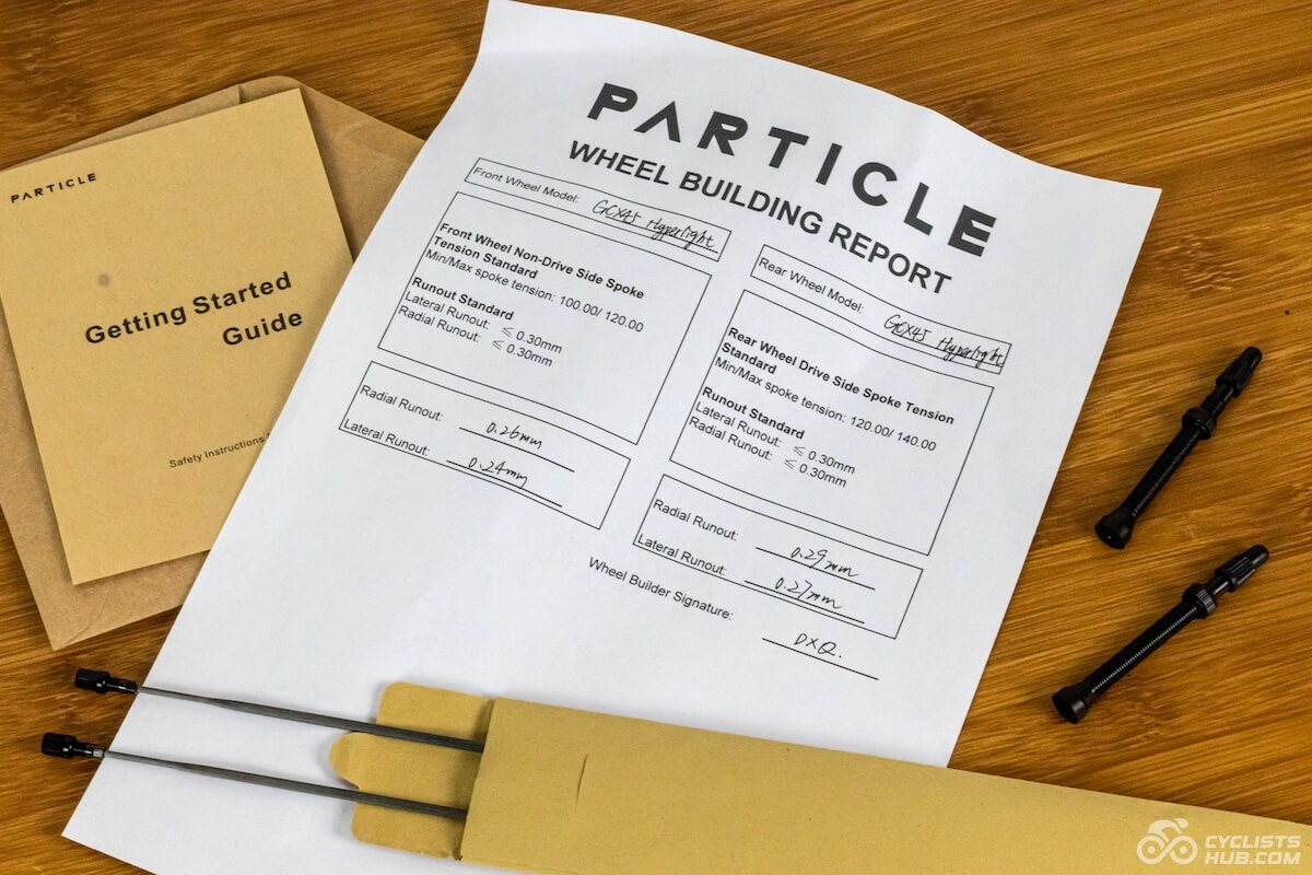 Particle GCX45 wheel building report.