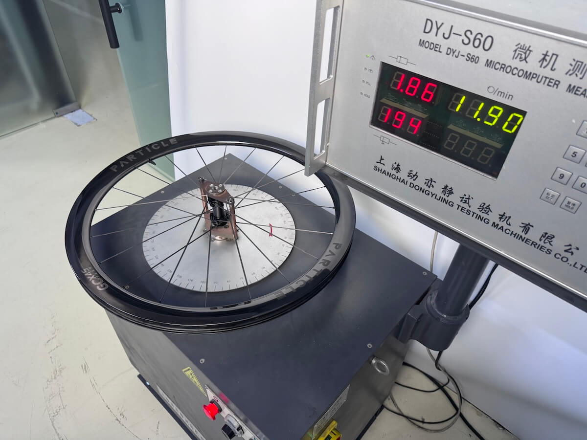 Particle GCX45 Dynamic Balance testing.