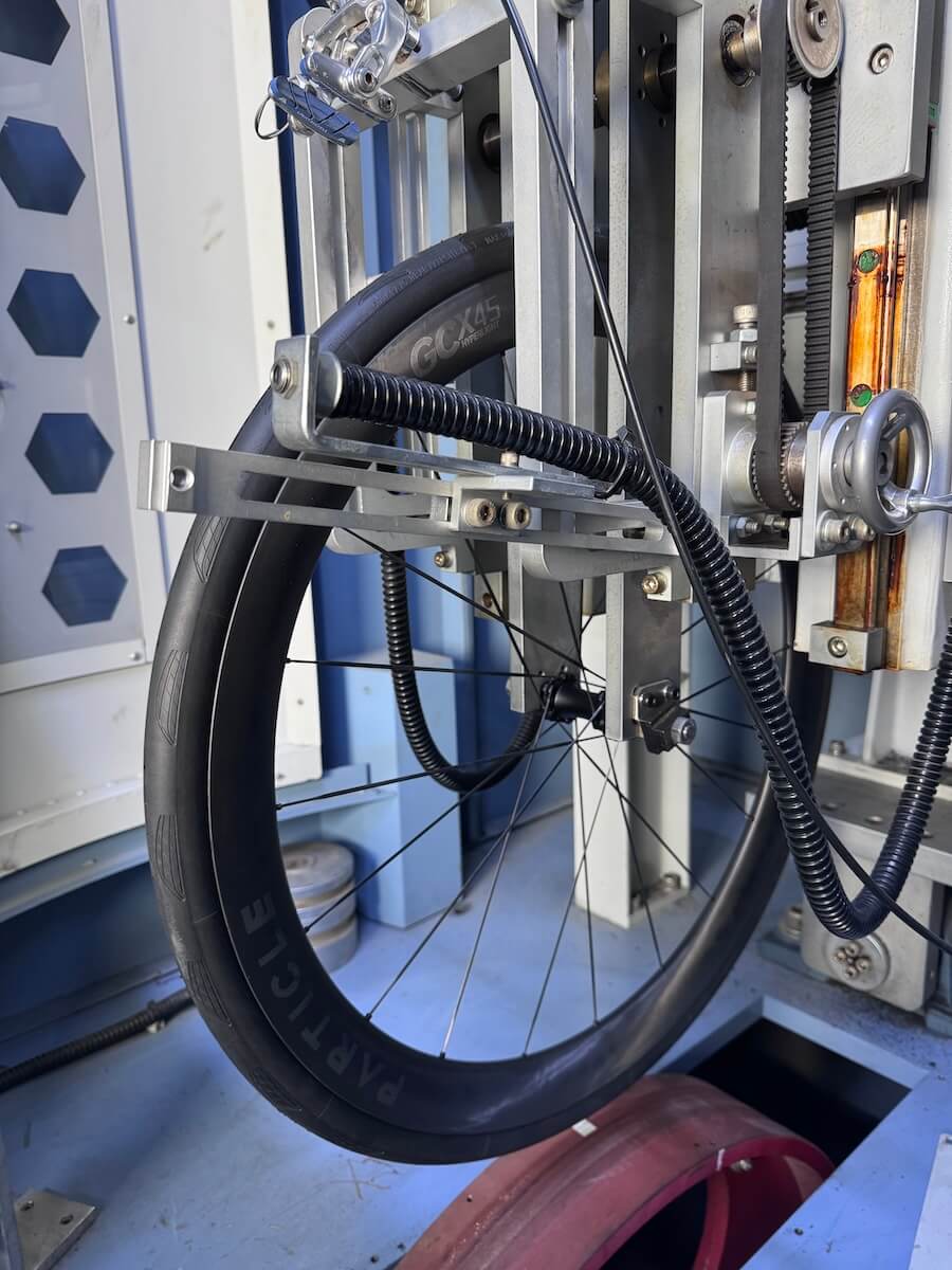 Particle GCX45 Wheel Endurance Test Rig.