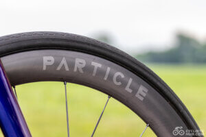 Particle GCX45 review: Big Particle logo detail.