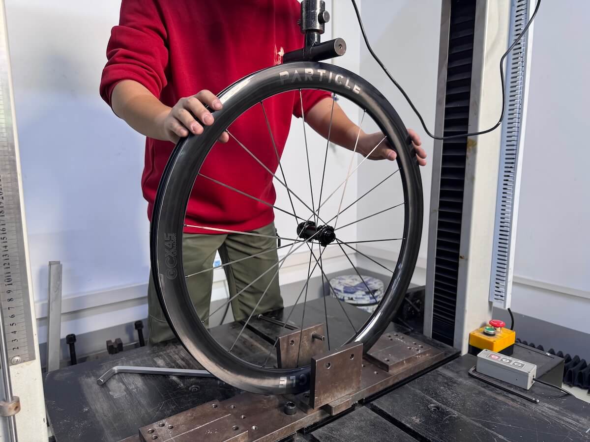 Particle Vertical Stiffness testing rig.