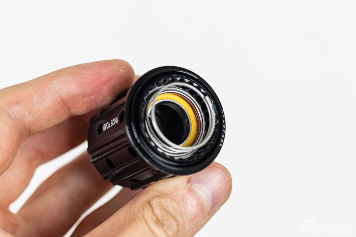 Me holding the 10Plus T-Series 50mm Shimano HG freehub.