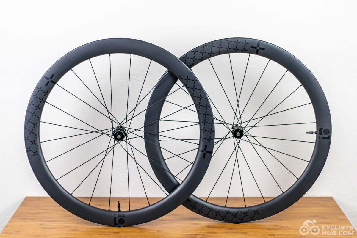 10Plus T-Series 50mm wheels on a wooden table.