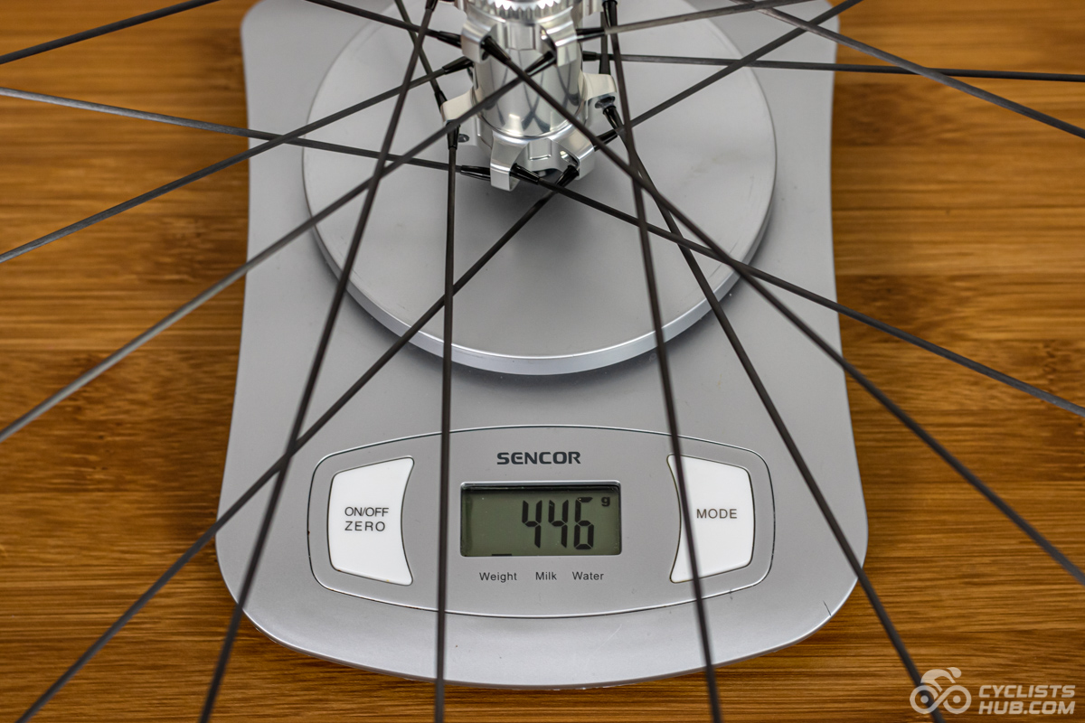 UPVINE Ultra - front wheel weight (446g).