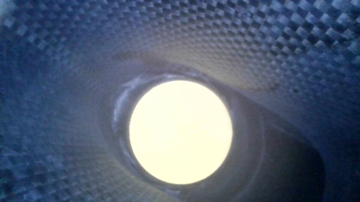 Winspace M6 from the inside - headtube.