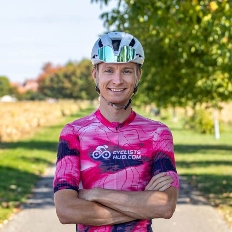 Petr Minarik in the Cyclists Hub jersey