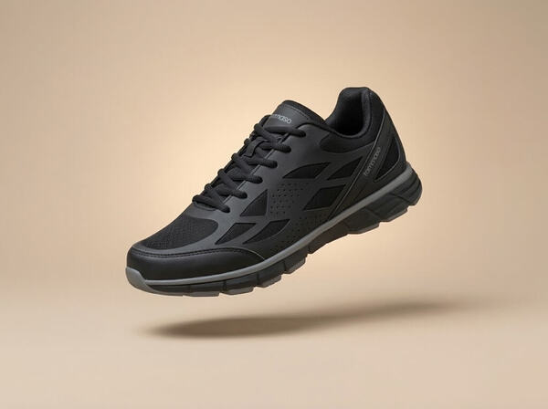 Black Tommaso Milano on brown background.